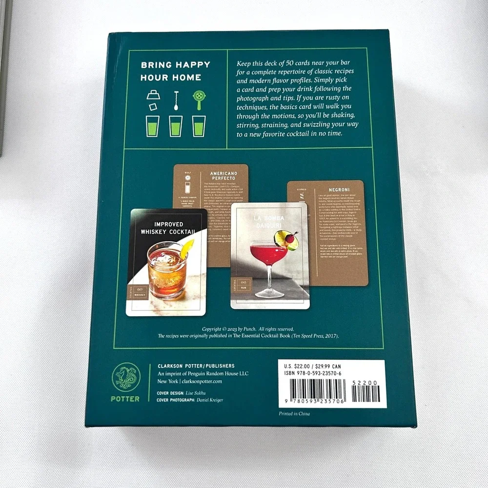 Lot‎ o 3 Bartender Cocktail Recipe Books Cocktail Deck  Mixing Modern Drinks